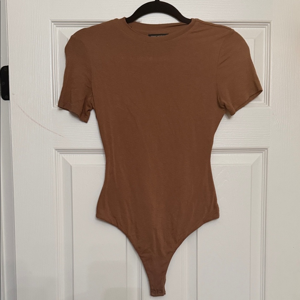 Naked Wardrobe Brown Bodysuit
